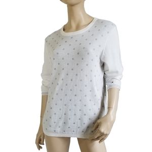 NWOT TOMMY HILFIGER CREW NECK SNOW WHITE SWEATER